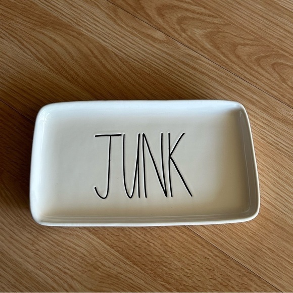 Rae Dunn “Junk” Ceramic Dish Tray - Picture 1 of 6